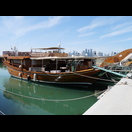 Am Dhow-Hafen und der Strandpromenade Doha Corniche